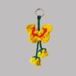 Yellow Floral Bag Charm