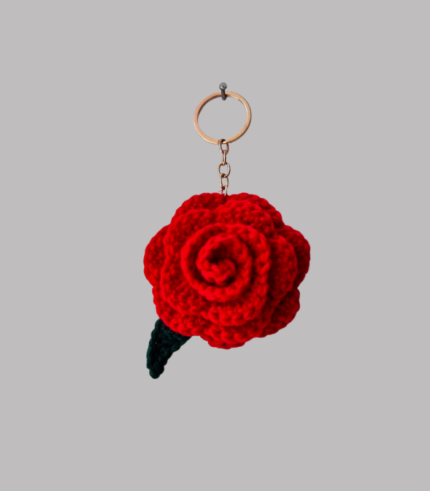 Red Rose Keychain